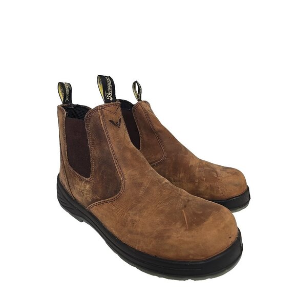 Thorogood Men's 6" Composite Toe Slip On Work Boot 804-3166 Brown Size 13M - Picture 1 of 7